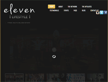 Tablet Screenshot of elevenlifestyle.com